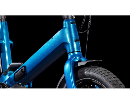 Vélo électrique pliant Unisexe FOLD HYBRID COMFORT 500 Bleu