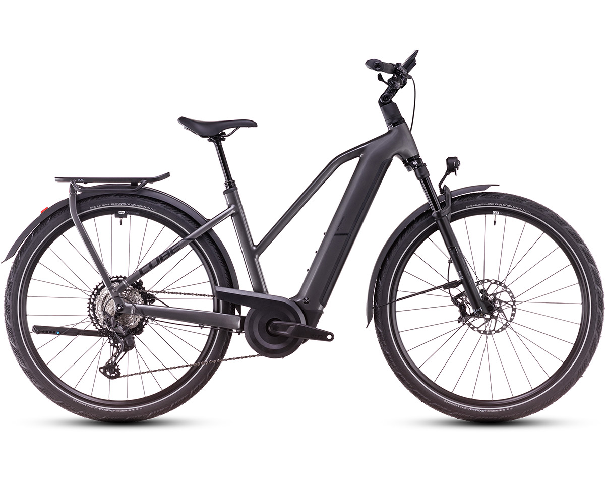 Vélo électrique trekking Femme KATHMANDU HYBRID SLX 800 Graphite